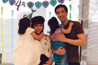 王力宏、前妻與小孩，一家人如今離婚撕破臉。圖取自 李靚蕾 IG