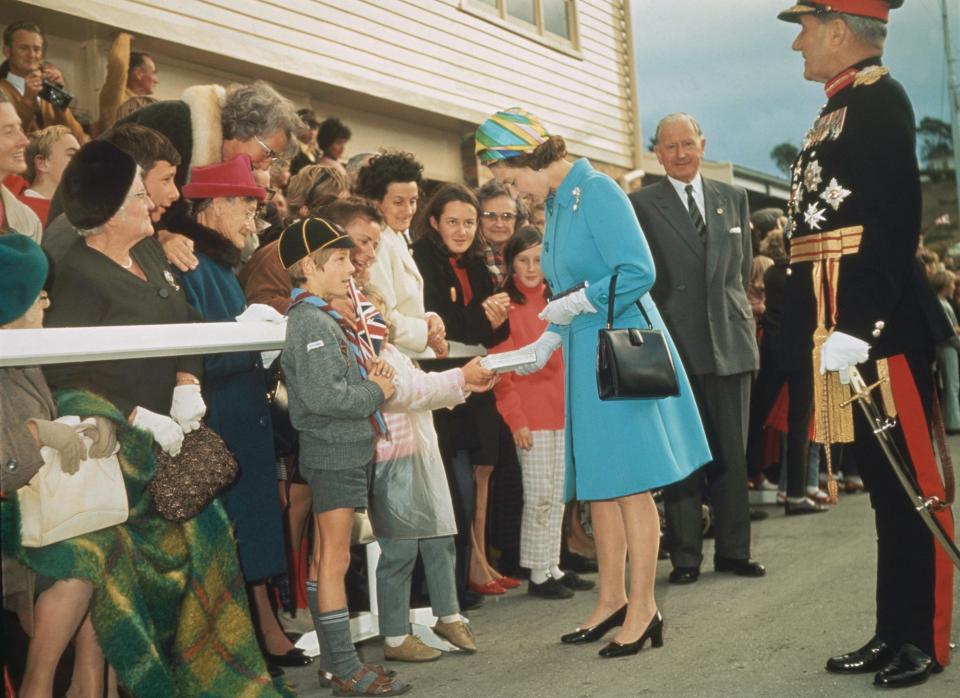 Queen Elizabeth in Tasmania 1970