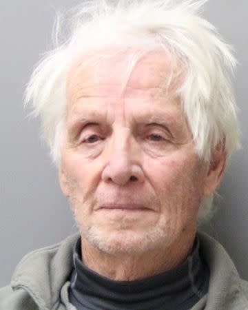 Patrick Jiron, 83, of Clearlake Oaks, California is pictured in York County, Nebraska, U.S. in this police booking photo. York County Sheriff's Department/Handout via REUTERS
