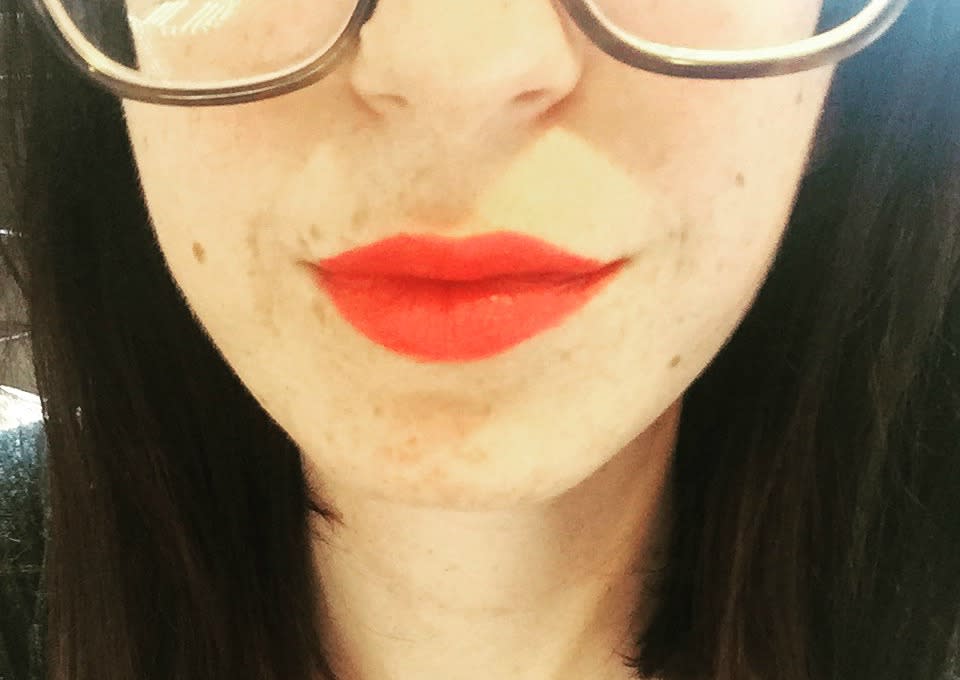 This easy tangerine lipstick will make you feel like every day is a Friday