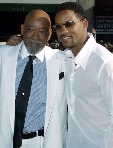 <p>Allstar Picture Library Ltd / Alamy</p> Will Smith and his father Willard Carroll Smith Sr. at the BET Awards in June 2002.