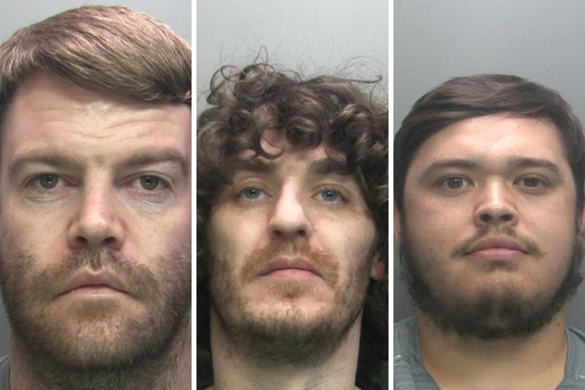 Darren Murphy, Jonathan Scott and Carl Watterson are wanted by police <i>(Image: Merseyside Police)</i>