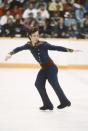 <p>No one landed jumps like Brian Boitano. At the 1982 U.S. National Championships, he was the first American to ever nail a triple axel. He incorporated an original move, called the "Tano Lutz," into his 1988 Olympic performance, which landed him the gold. The routine included <em><a href="https://www.britannica.com/biography/Brian-Boitano" rel="nofollow noopener" target="_blank" data-ylk="slk:seven;elm:context_link;itc:0;sec:content-canvas" class="link ">seven</a></em><a href="https://www.britannica.com/biography/Brian-Boitano" rel="nofollow noopener" target="_blank" data-ylk="slk:other triples;elm:context_link;itc:0;sec:content-canvas" class="link "> other triples</a>—something that was very rare at the time. </p>