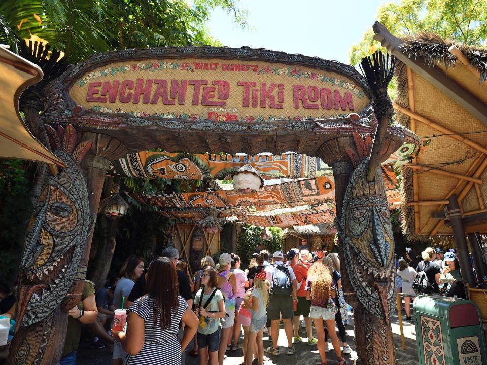 The Enchanted Tiki Room at Disneyland in Anaheim, California.