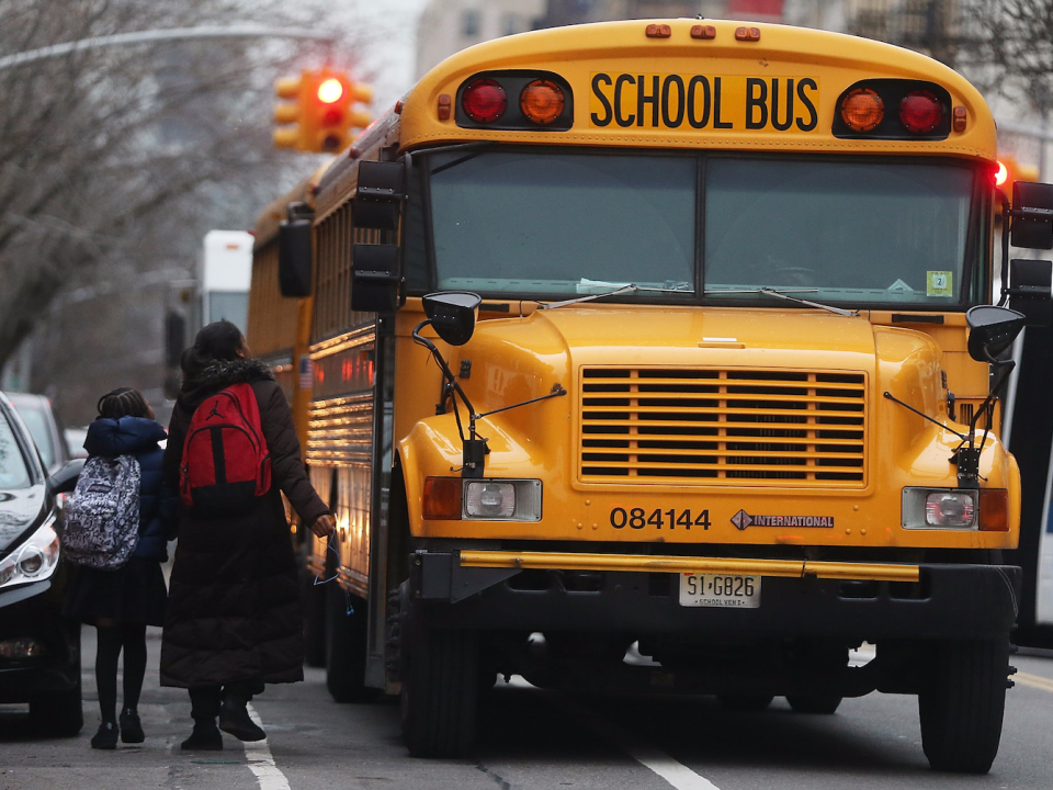 school bus kids students children