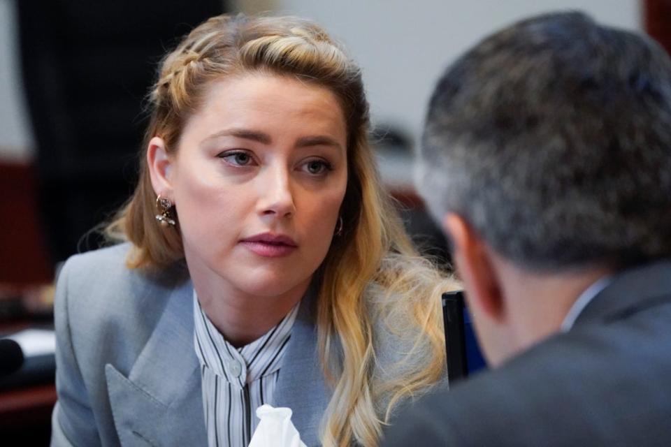 Amber Heard’s legal team highlighted the message that a verdict in Mr Depp’s favour would send to others (Steve Helber/AP) (AP)