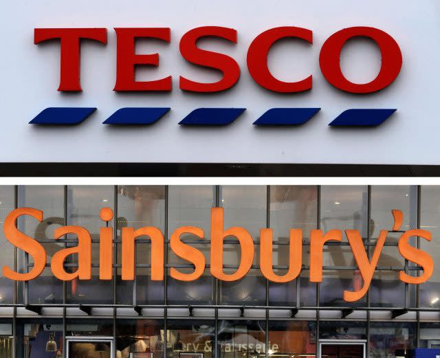 Tesco and Sainsbury's 