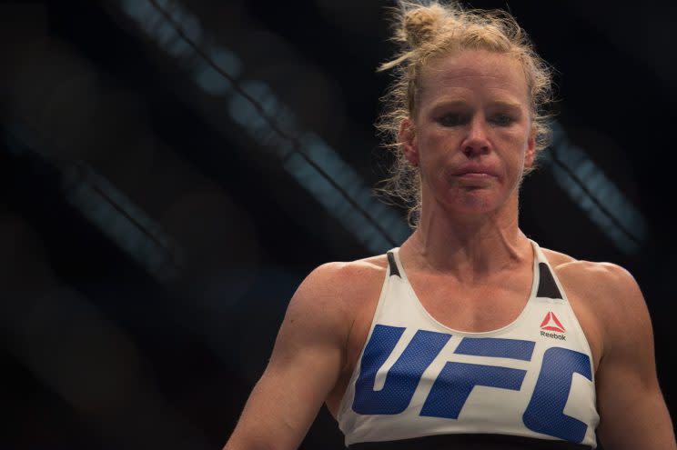 Holly Holm faces Valentina Shevchenko on Saturday. (Getty)