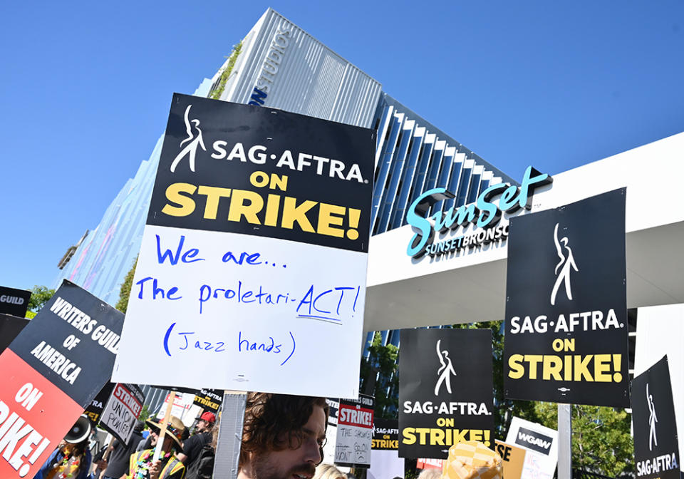 SAG-AFTRA and WGA Strike Picket Signage