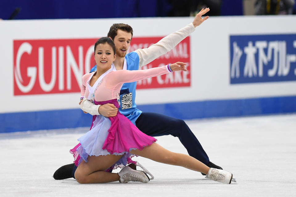 <p>Yura Min (Torrance, CA), South Korea, Ice dancing </p>