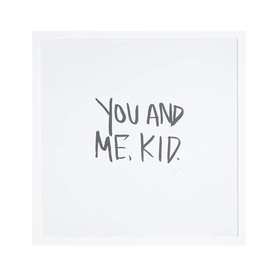 You And Me, Kid Framed Wall Art