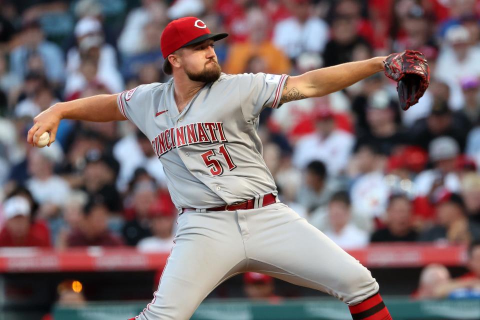 Starting pitcher Graham Ashcraft gave the Reds seven quality innings in their series opener against the Angels, Mike Trout and Shohei Ohtani Tuesday night. Ashcraft allowed three runs on five hits and struck out 10.