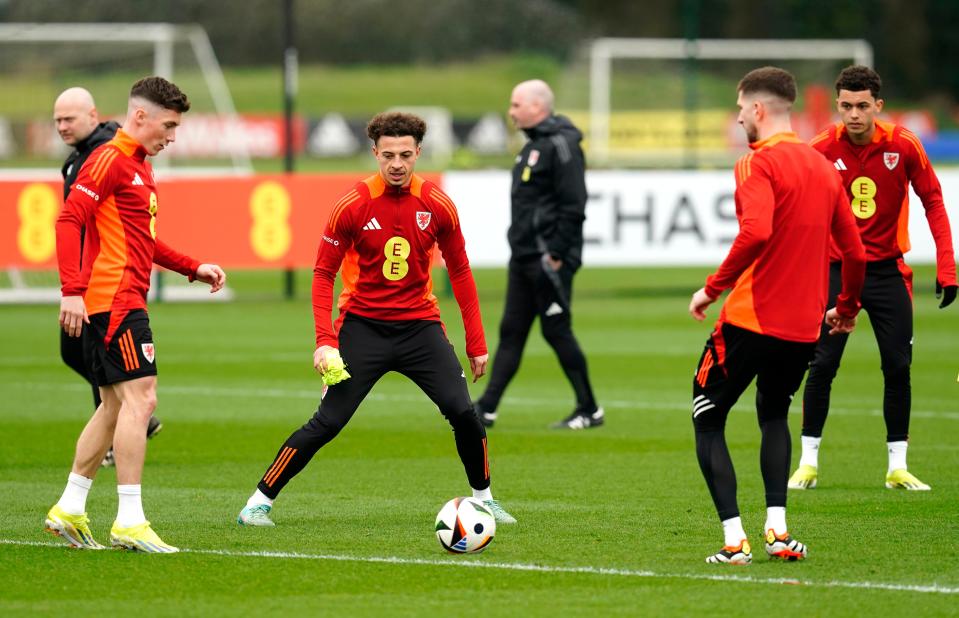 Ethan Ampadu in training this week ahead of the game against Finland (Nick Potts/PA Wire)