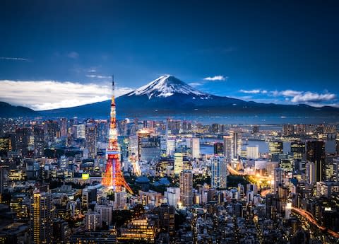 Tokyo and Mount Fuji - Credit: GETTY