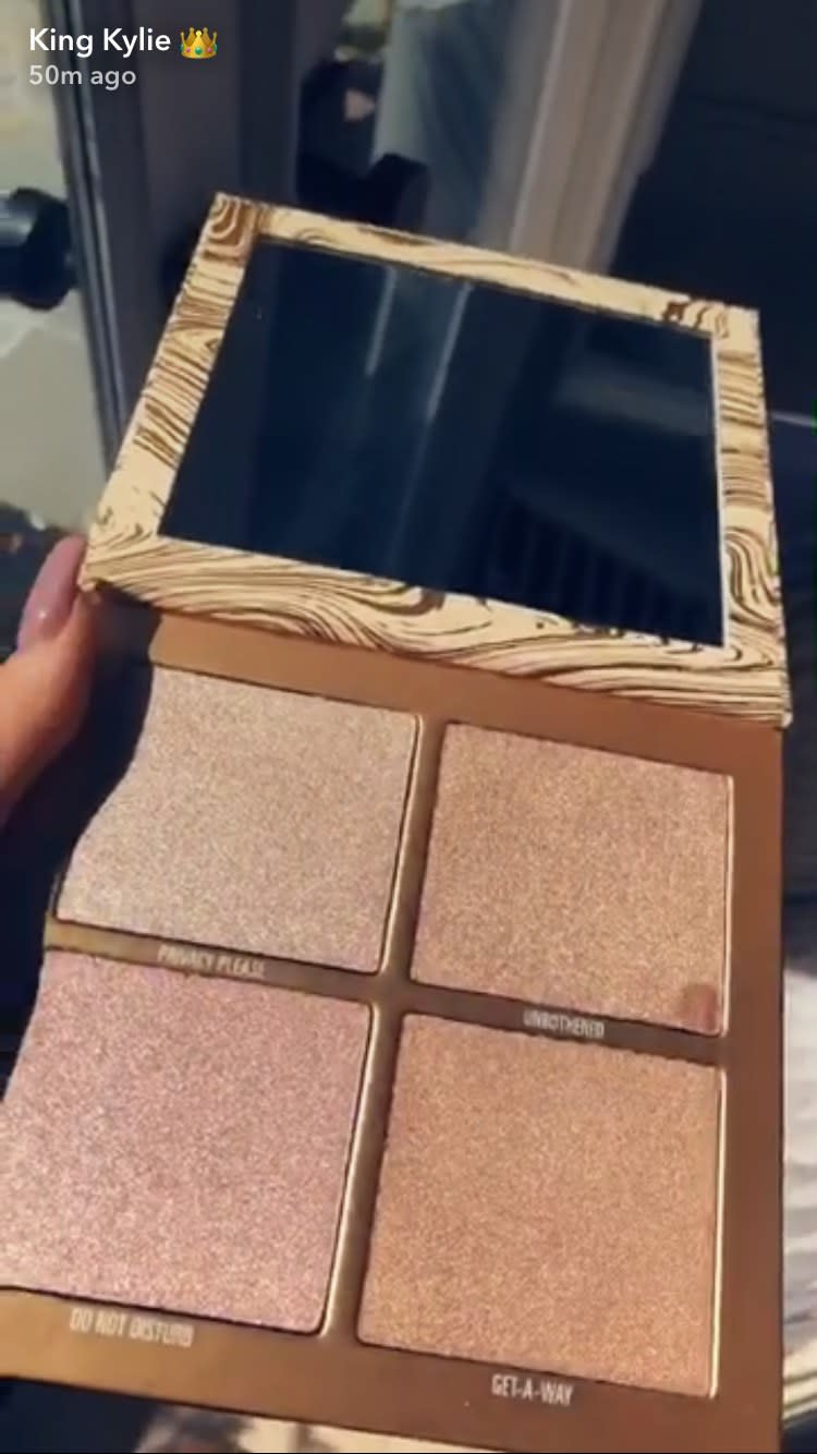 The Kylie Cosmetics summer collection was revealed on Snapchat, including three new highlighters, five new lipstick shades, and three palettes.