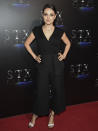 <p>Mila Kunis hatte auf der CinemaCon in Las Vegas in ihrem Ensemble von Brunello Cucinelli die Hosen an, sah aber trotzdem ultrafeminin aus. (28. März 2017, Bild: AP) </p>