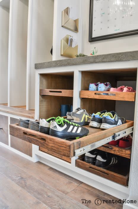 How to Make a Modern Shoe Cabinet - ToolBox Divas