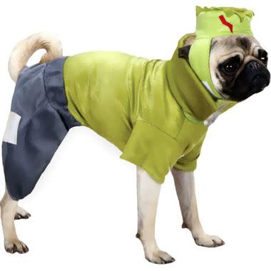 Cute and funny Halloween Frankenstein costume for dogs.