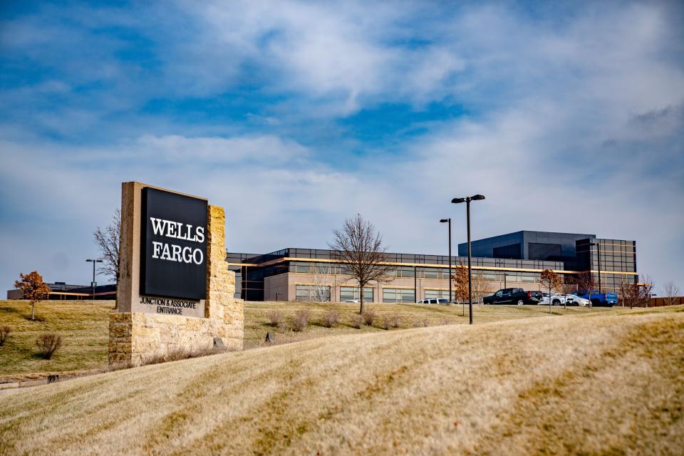 The Wells Fargo West Des Moines campus, Wednesday, Jan. 11, 2023.