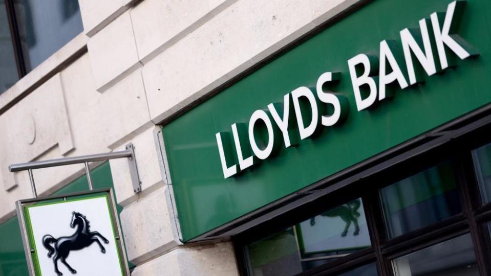 Entrance to a Lloyds Bank branch