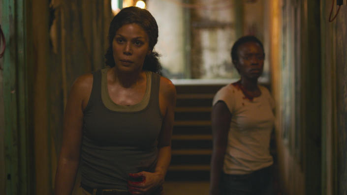 Merle Dandridge as Marlene & Natasha Mumba as Kim Tembo in The Last Of Us. (Sky/HBO)