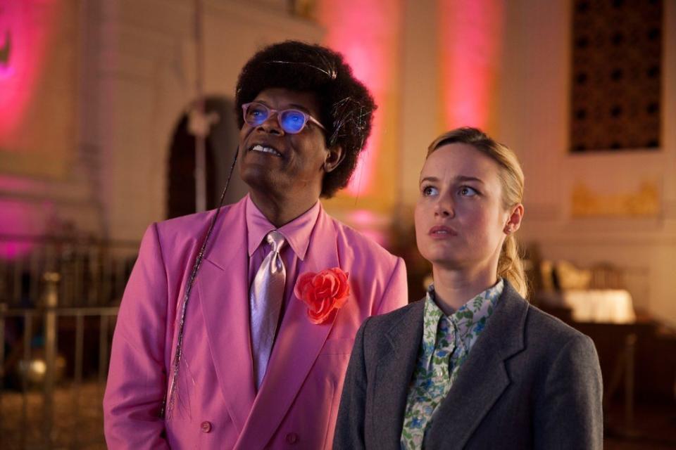 Samuel L. Jackson and Brie Larson in "Unicorn Store" on Netflix. (Photo: Netflix)