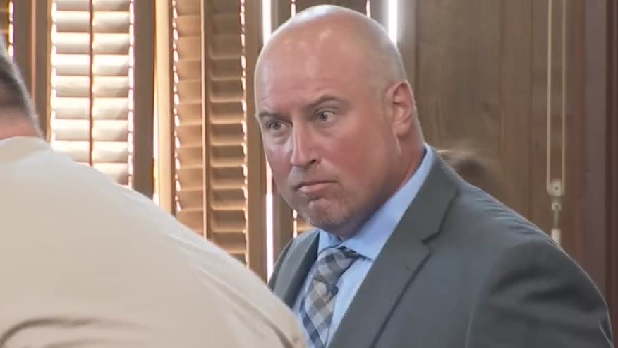 Joel Cutler, a former Upper Arlington teacher and football coach, appears in court. (NBC4 File Photo)