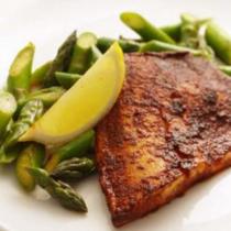 Chili-Rubbed Tilapia with Asparagus & Lemon