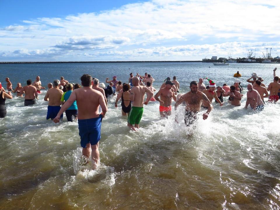 The Polar Plunge on New Year's Day caps off five days of First Light events in Provincetown.