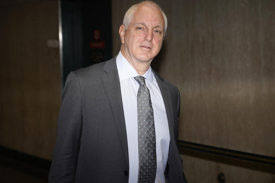 Attorney Alan Futerfas arrives to criminal court in New York, Tuesday, Nov. 1, 2022. The Trump Organization is on trial this week for criminal tax fraud. (AP Photo/Seth Wenig)