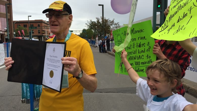 79-year-old Albertan completes 100th marathon race in 10 years