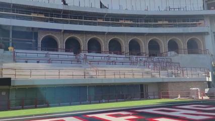 Get a close-up look at Texas Tech football's Jones AT&T Stadium south end zone building