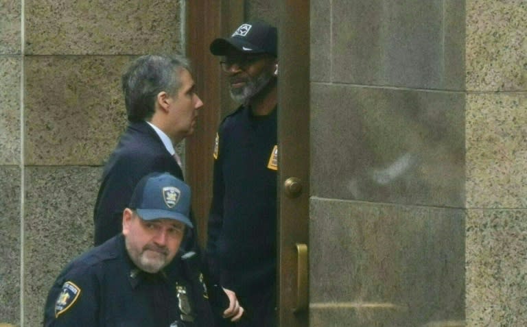 Former Trump attorney Michael Cohen arrives at Manhattan Criminal Court for the trial of former US president Donald Trump for allegedly covering up hush money payments linked to extramarital affairs (ANGELA WEISS)