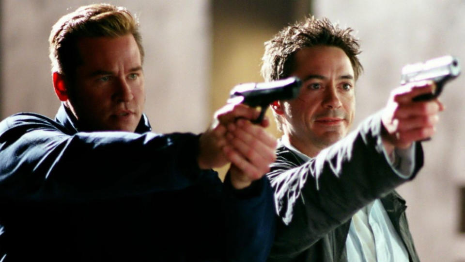 <p> One of the more beloved comedy/mystery thriller hybrids in recent memory is&#xA0;<em>Kiss Kiss Bang Bang</em>, the stunning directorial debut of&#xA0;<em>Lethal Weapon</em>&#xA0;scribe Shane Black, which he adapted from Brett Halliday&#x2019;s novel&#xA0;<em>Bodies Are Where You Find Them</em>. The role of Harry Lockhart - a thief mistaken for an actor and paired with a Hollywood P.I. (Val Kilmer) to research a movie role - is considered to be Robert Downey&#x2019;s Jr.&#x2019;s first major comeback before hitting really big with the MCU. </p>