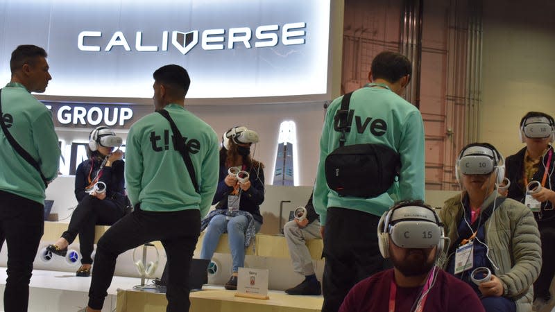 Caliverse booth at CES 2023