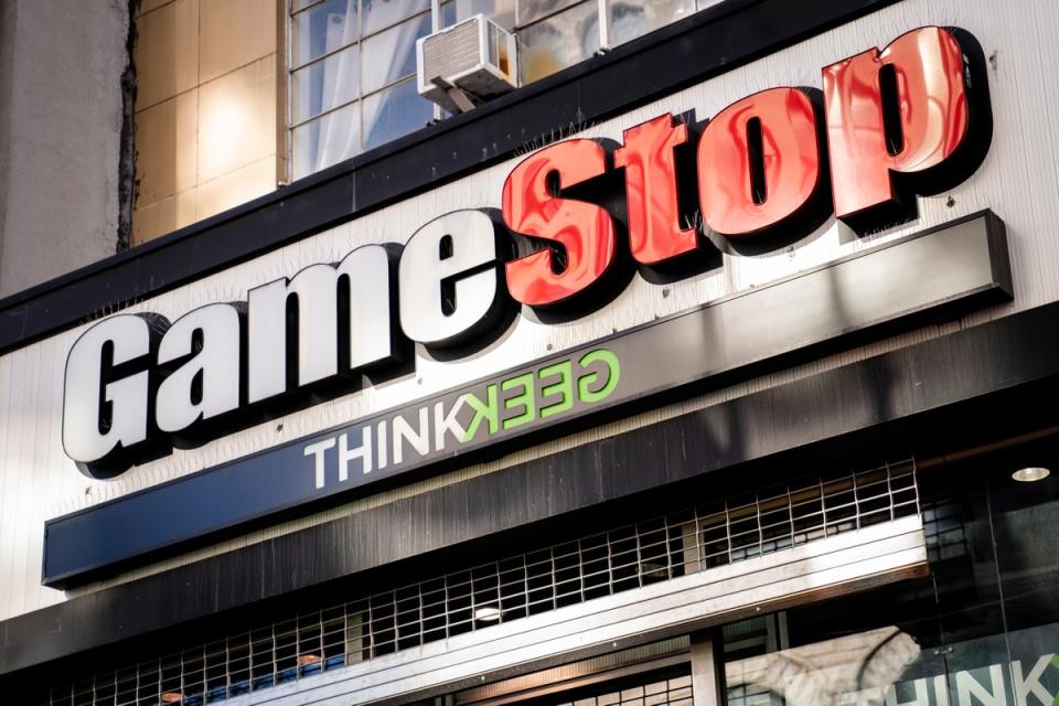 A GameStop store in New York is shown on Jan. 28, 2021. GameStop and AMC were considered to be antiquated when small investors latched onto them in late 2020 and early 2021 (Copyright 2021 The Associated Press. All rights reserved.)