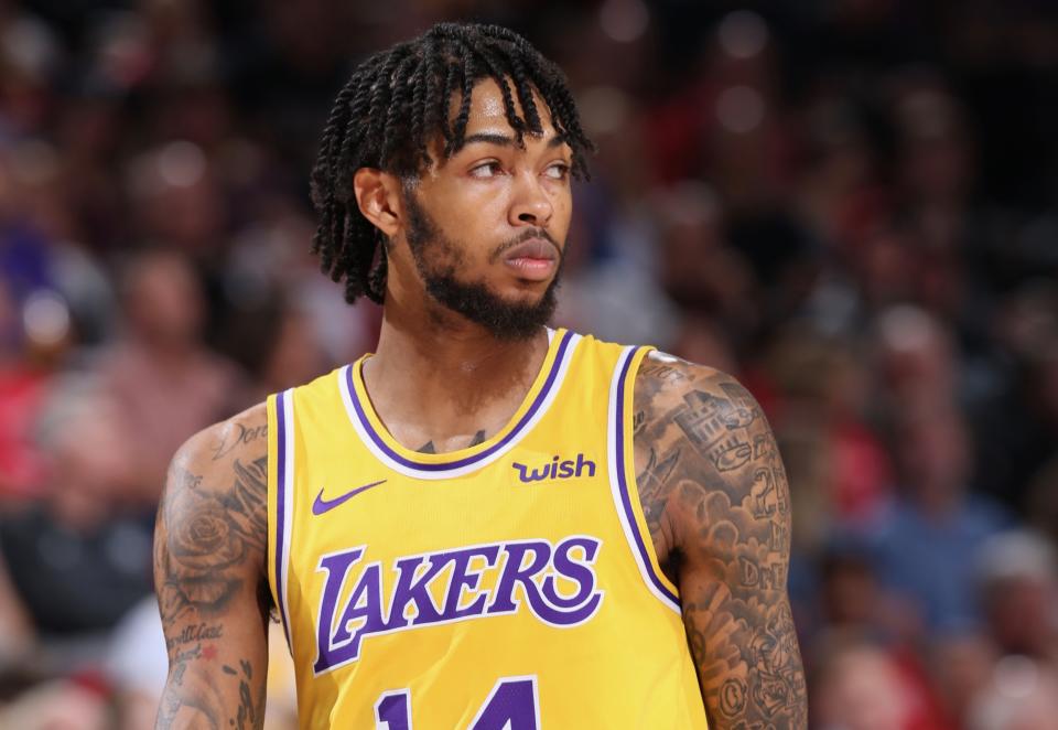 After attacking two opponents from behind, Brandon Ingram realizes he’s lucky he only got a four-game ban. (Getty)