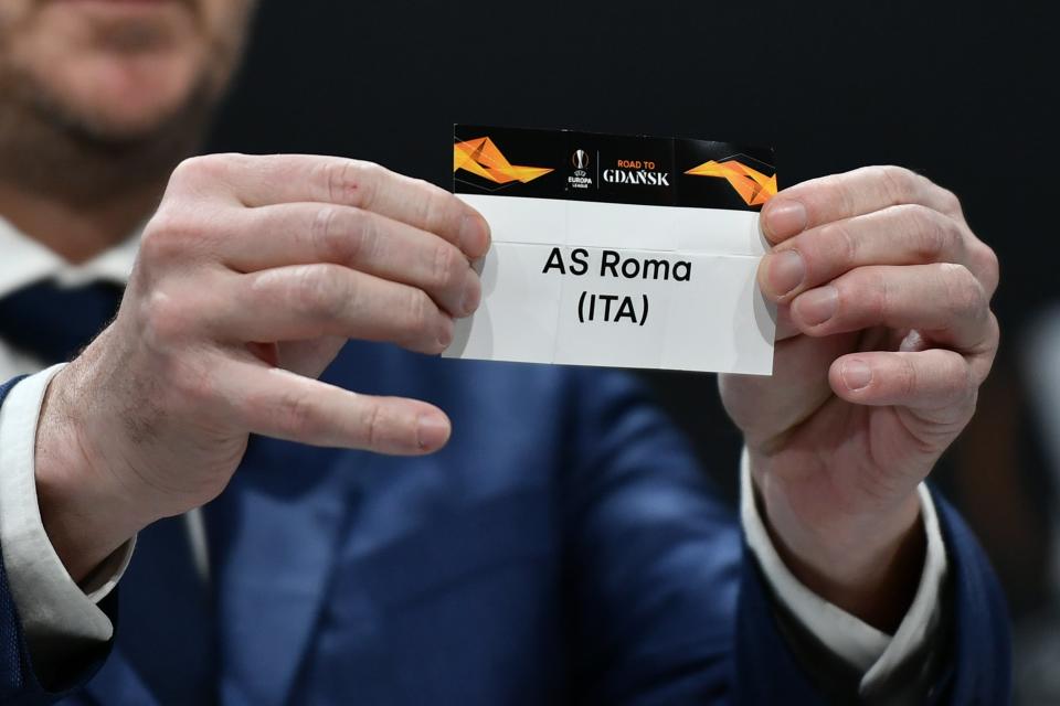 Roma are set to make it to the UEFA Europa League quarter-final draw (AFP)
