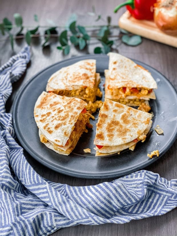 <p>These quick and easy Southwestern breakfast quesadillas are the perfect way to mix up your breakfast routine, and start your day! They are loaded with veggies, sausage, cheese and lots of spices.</p><p><strong>Get the recipe: <a href="https://biteswithbri.com/2020/10/26/southwestern-breakfast-quesadillas-quick-easy/" rel="nofollow noopener" target="_blank" data-ylk="slk:Southwestern Breakfast Quesadillas;elm:context_link;itc:0;sec:content-canvas" class="link "><em>Southwestern Breakfast Quesadillas</em></a></strong></p><p><strong>Related: <a href="https://parade.com/843640/megangundy/15-creative-quesadillas-you-need-to-try/" rel="nofollow noopener" target="_blank" data-ylk="slk:15 Creative Quesadillas You Need to Try;elm:context_link;itc:0;sec:content-canvas" class="link ">15 Creative Quesadillas You Need to Try</a></strong></p><p>Bites with Bri</p>