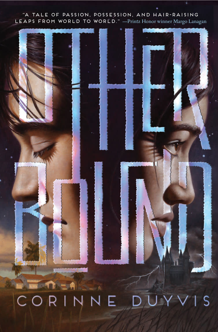 "Original and compelling; a stunning debut. (Fantasy. 14 & up)"  Worlds collide as two teens fight for their lives.  <a href="https://www.kirkusreviews.com/book-reviews/corinne-duyvis/otherbound/" target="_blank">Read full book review.</a>