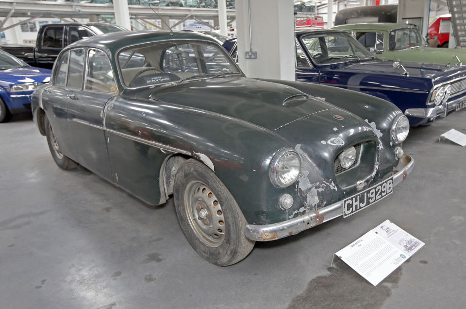 <p>Bristol is one of the most enigmatic car makers of all time, and during the 60 or so years that it was building cars it produced only one four-door model, and this is it. Just 265 405 saloons were made between 1954 and 1958. They originally featured a 1971cc straight-six, although this one was later fitted with a Rover V8. The plan is to reunite it with its original engine but to not restore it cosmetically.</p>