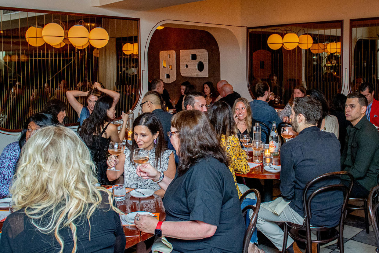 People dine at Don Angie. (Roy Rochlin / Getty Images)