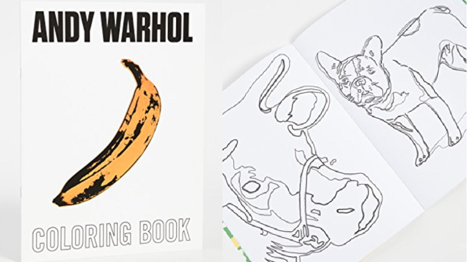 Mudpuppy: Andy Warhol Colouring Book. $15