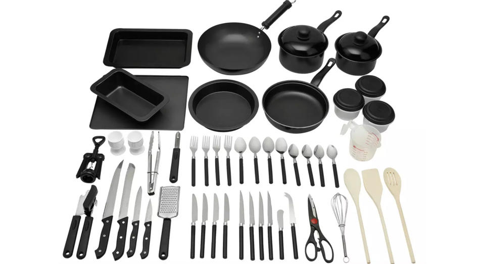 50 Piece Non Stick Kitchen Starter Set