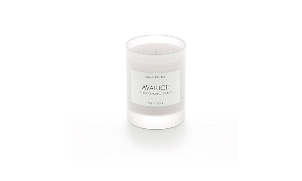 <p>Avarice candle, $68,<a rel="nofollow noopener" href="https://www.spinellikilcollin.com/products/avarice" target="_blank" data-ylk="slk:spinellikilcollin.com;elm:context_link;itc:0;sec:content-canvas" class="link "> spinellikilcollin.com</a> </p>