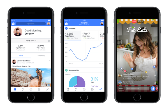 Facebook's new app for content creators