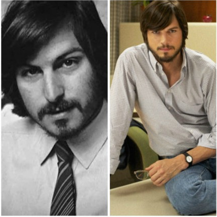 Ashton Kutcher as Steve Jobs