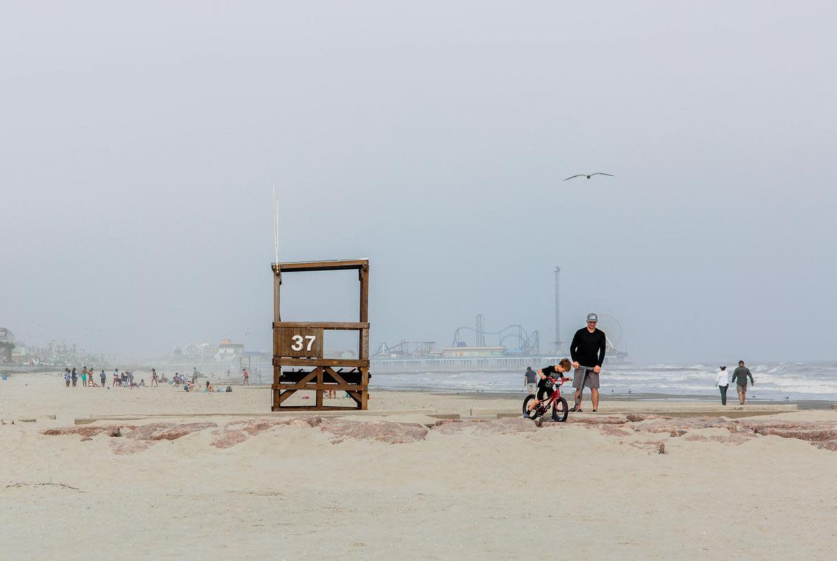 Galveston Beach on March 11, 2021.