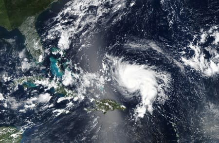 Hurricane Dorian approaches the coast of Florida