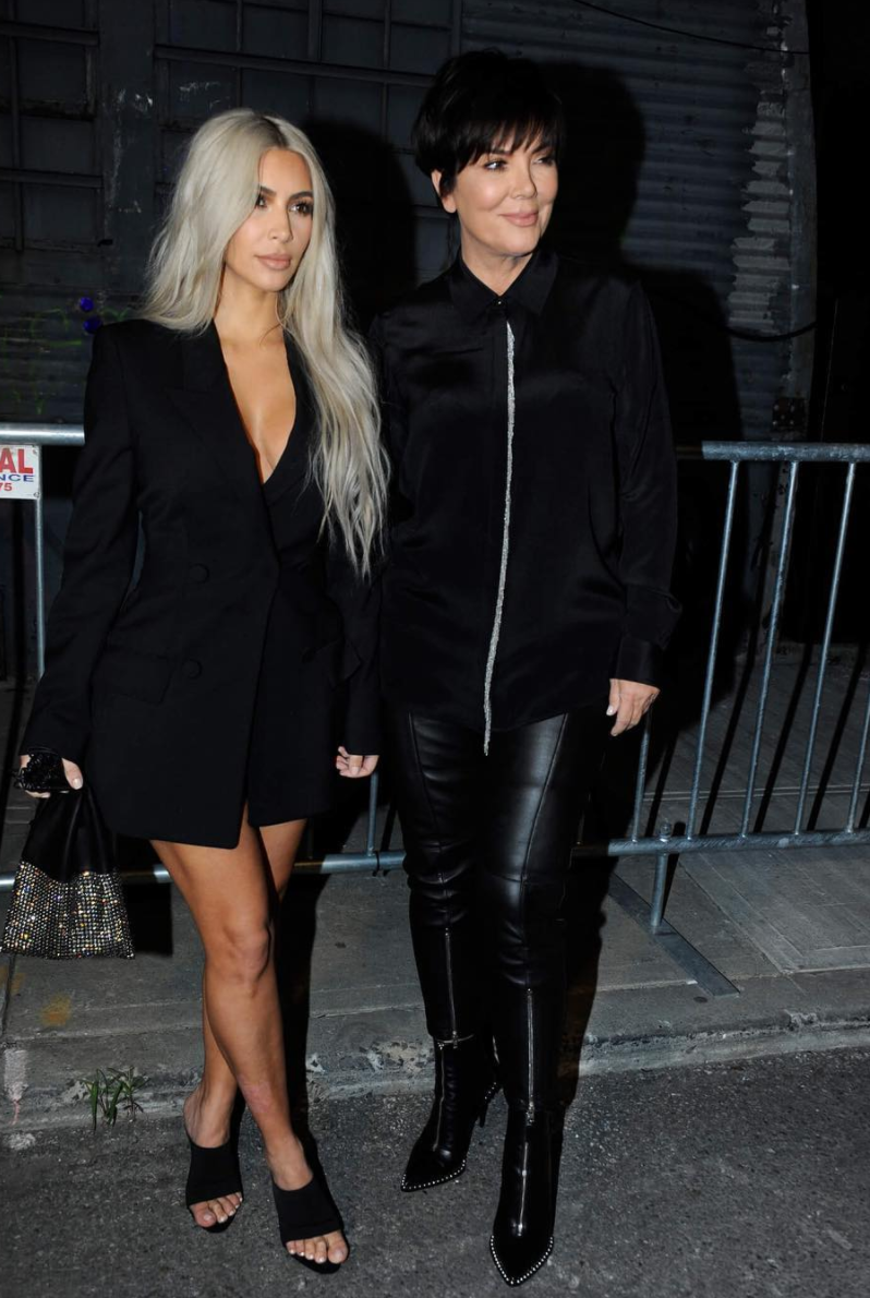 Kim Kardashian and Kris Jenner at Alexander Wang